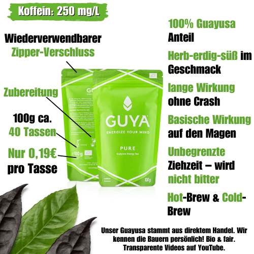 Bio Guayusa Tee – Pure - GUYA - Guayusa GmbH